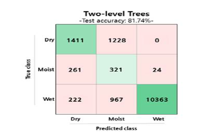 Two-level classification의 알고리즘 정확도