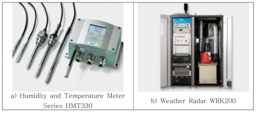 VAISALA의 대표적인 기상 관측 장비