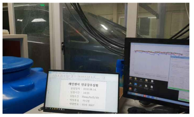 실내 강우강도 측정 실험