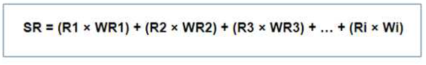 Surface Rainfall Estimation Equation