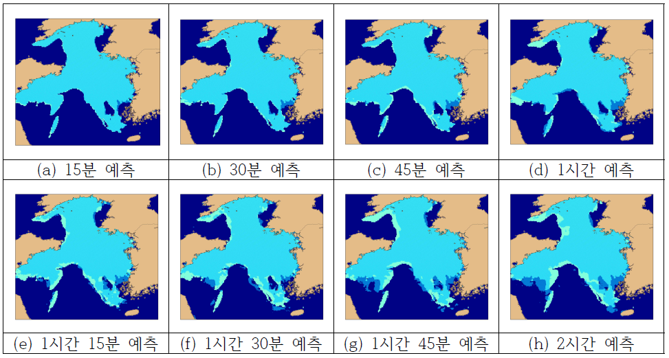 실제 해무 영역과 예측 결과 해무 영역 비교