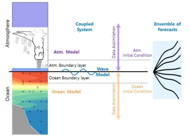 대기-해양-파랑 결합 모형 및 앙상블 시스템