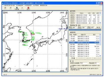 지진해일 데이터베이스 표출 프로그램(기상연구소, 2008)