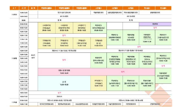 학회 특별 세션 프로그램