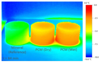 PCM 혼합물의 열적외선 이미지