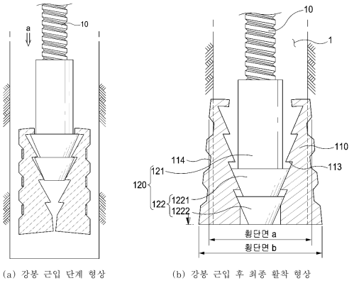 선단 지압구 형상 개선안 모식도