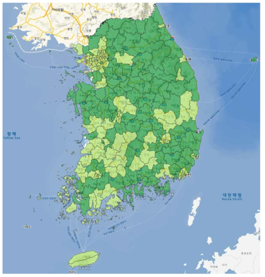 도로침수 취약성(취약요소) 결과