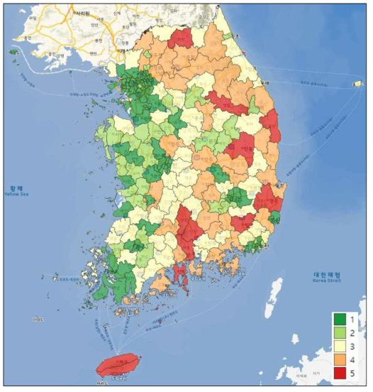 도로침수 위험성 평가(RA) 결과