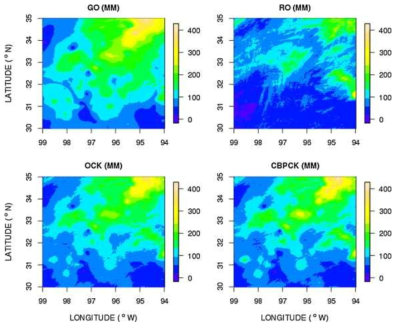 조건부 편이 보정 기법의 강수추정 비교(Kim et al., 2018)