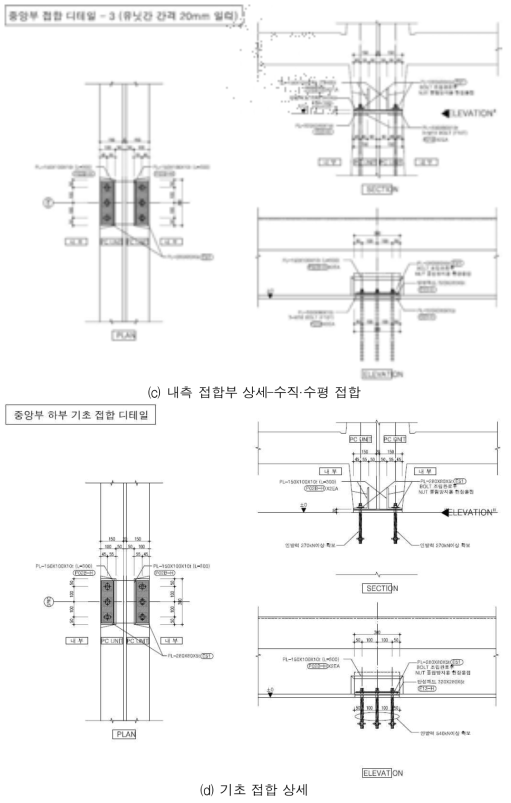 SIM모듈러 Proto-type 접합부 상세(계속)