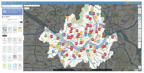 코로나19 선별진료소 혼잡도 등 제공 (스마트서울맵)