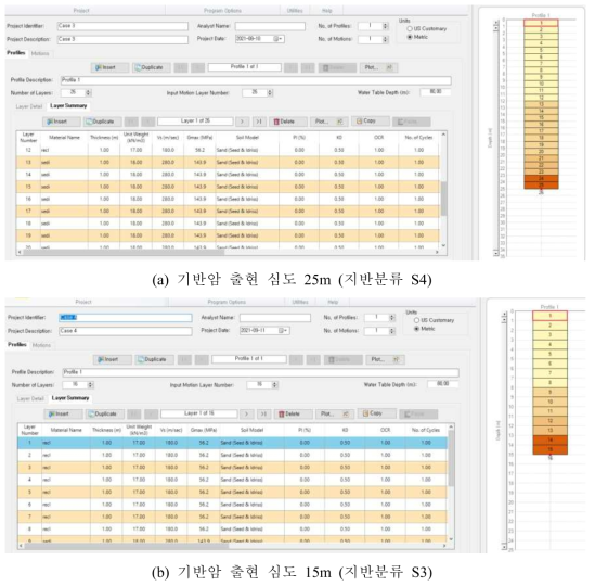 Pro-Shake 2.0 모델링 (1차원 지반응답해석)