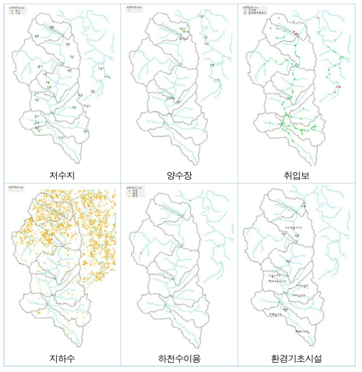 경안천 유역 내 주요시설 현황