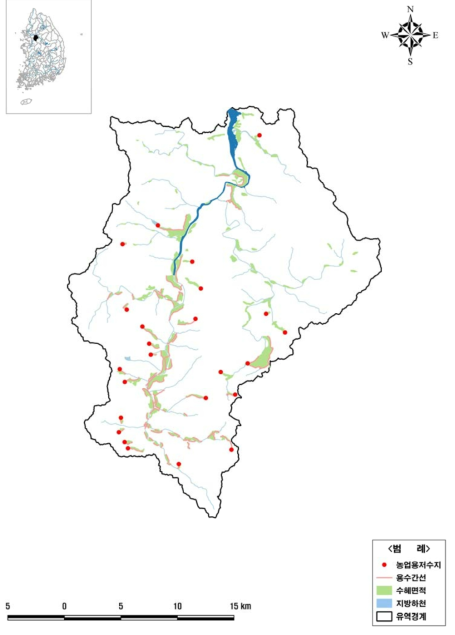 경안천 유역 저수지 현황