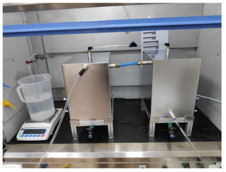 고도산화 일체형 세라믹 막여과 공정 lab-scale 공정 제작