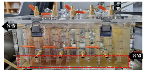100일 운영 후의 상온 혐기성 암모늄 산화 단일 공정(실험군) 모습