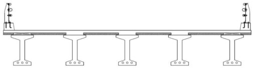 중지간 표준형 모듈화 교량 단면 개념
