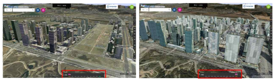 IFEZ의 시계열을 활용한 건물 가시화