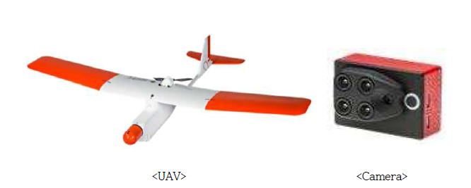 연구에 사용된 UAV 및 센서