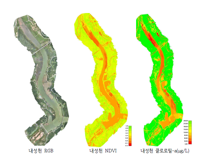 UAV/USV를 이용한 공간시각화 결과(2019년 8월)