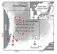 연구 지역 및 자료 획득 위치 (Kim et al., 2018)