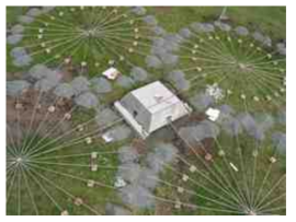 Infrasound Station Array의 구성 예 (CTBTO official website)