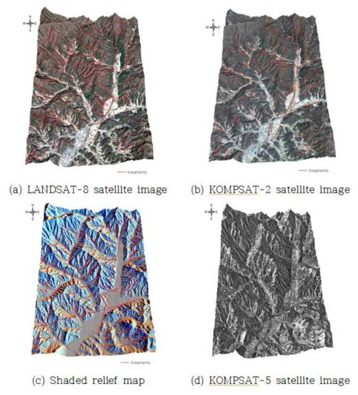 Three-dimensional images of the Odaesan area