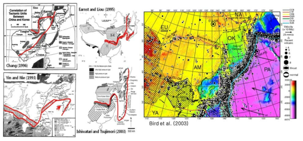 Models for tectonic structure of East Asia