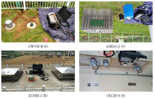 수평/수직 스펙트럼 비 분석을 위한 관측소 부지에 이동식 임시 관측소 설치