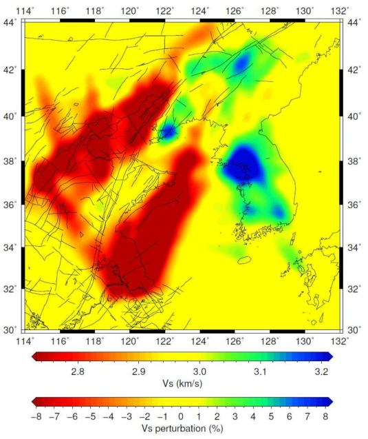 Preliminary results of the shear-wave velocity beneath the West Sea by ambient noise tomography technique using data from Korea, China and Japan