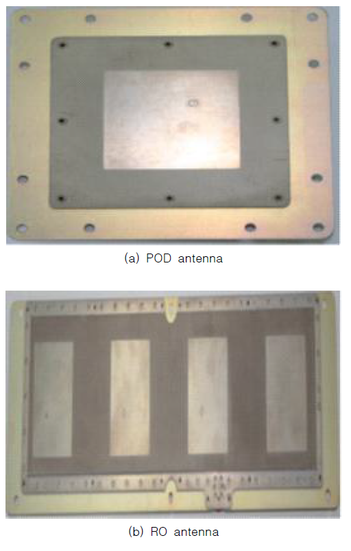 KOMPSAT-5 AOPOD용 POD 안테나와 RO 안테나