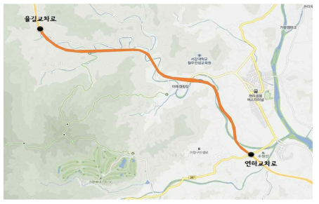 조사구역 (연하교차로-율길교차로)