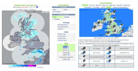 영국의 도로기상정보 제공 사례 (HAWIS)