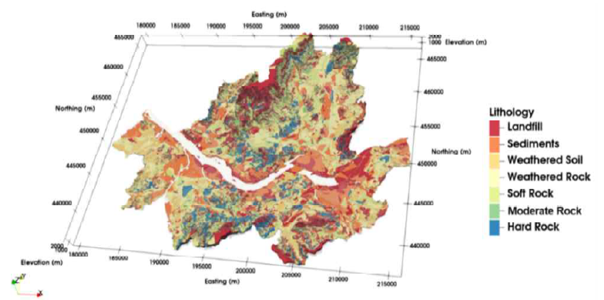 DNN 모델 기반 3차원 공간지반정보-서울시 예시(Kim and Ji, 2021)