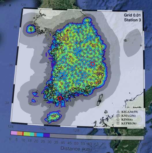 관측소 저밀도 지역