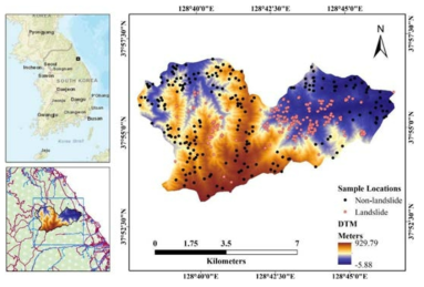 Landslide inventory map of study area