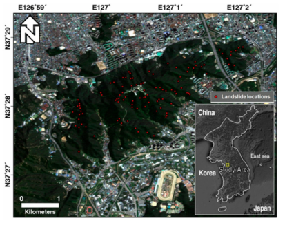 The study area of Mt. Umyeon