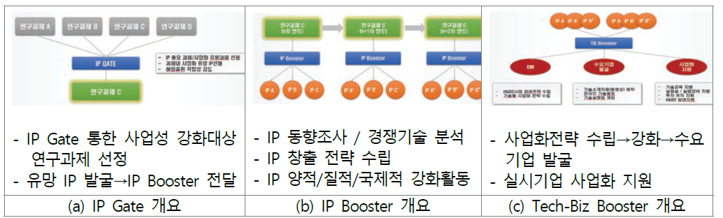 IP Gate, IP/Tech-Biz Booster 설계(안)