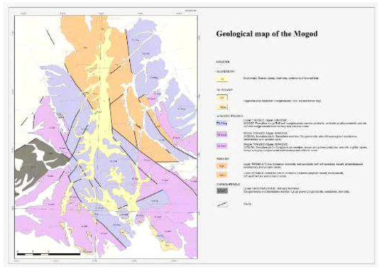 몽골 모고드단층 일대 지질정보 취합