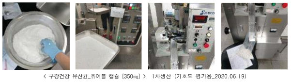 구강건강 균주 유산균 시작품(츄어블 캡슐)