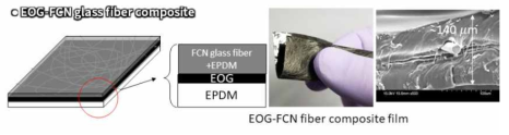 EOG-FCN 복합체의 구조 및 SEM 사진