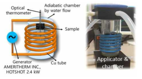 Alternating magnetic field heating applicator