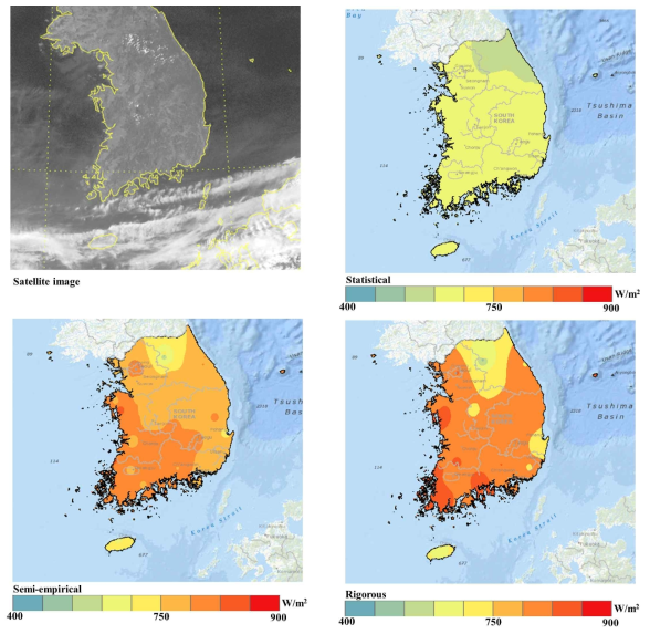 국내 일사량 분포 예측