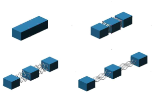 전개 해석을 위한 통합 구조모델 (CubeSat Unit + Deployable Boom Structure)