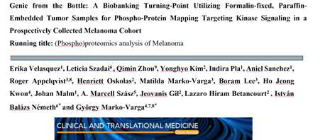 Clinical Translational Medicine; 2020 Impact Factor: 11.49