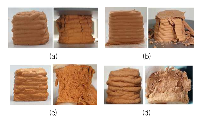 4단계 2cm정육면체 기계적 특성 평가 결과: 우수한 압축 강도를 보이는