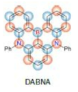 DABNA 분자의 화학적 구조