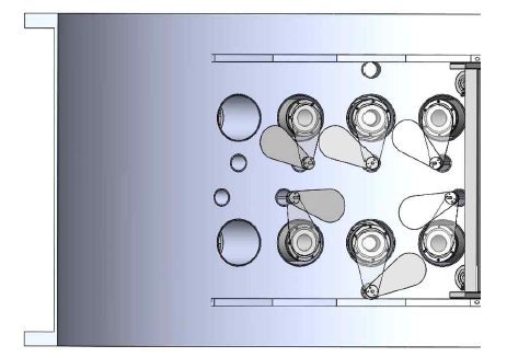 R2R Evaporatjon System의 Effusion Cell Shutter 개선 도면