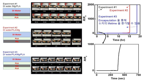 Encapsulation layer를 통한 소자의 분해 특성 평가