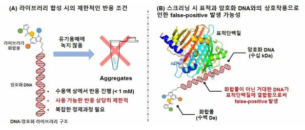 DNA-암호화 라이브러리 기술의 한계점